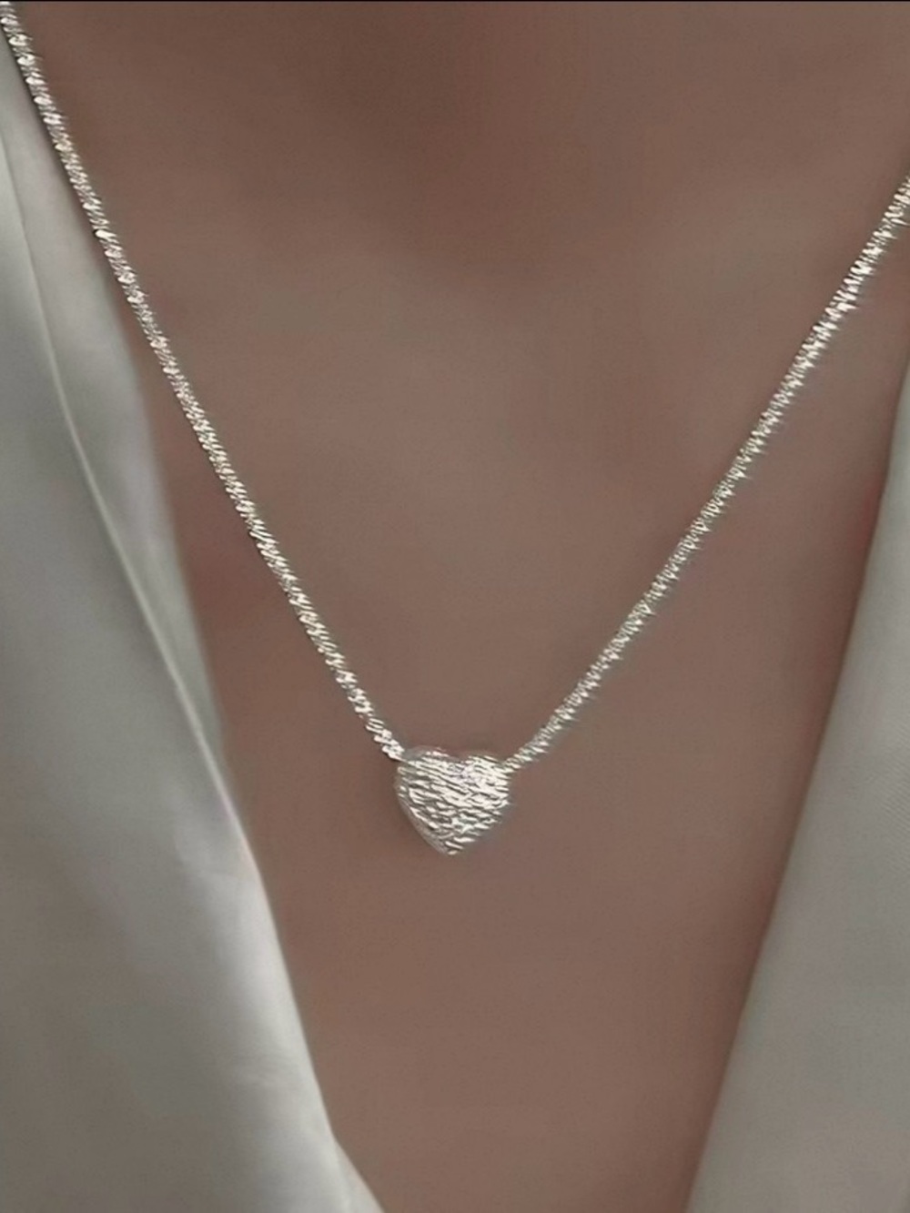925 Silver Heart Pendant Necklace